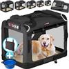 CADOCA® Trasportino Cane & Gatto L 70x52x40cm Box Animali Domestici Media Grande Taglia Viaggio Gabbia per Trasporto Traspirante