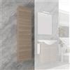 Generico Colonna Bagno Sospesa mod. Zaffiro Colore Rovere Fumo