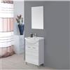 Feridras MOBILE BAGNO C/SPECCHIO CM.56X87H GRIGIO SBIANCATO