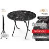 TAVOLO PIEGHEVOLE DM. 90X75H NERO MARMO