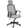 Bizzotto Poltrona Ufficio Laurent con Braccioli colore Grigio