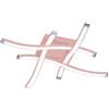 Generico ROUTE PLAFONIERA LED 4BAC.CM.45 20W 4K ORO/ROSA