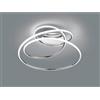 Trio Plafoniera LED Bologna Ø50 cm Potenza 36 Watt 4000K Dimmerabile Colore Cromo