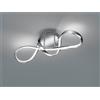 Trio Plafoniera LED Perugia 60 cm Potenza 28Watt 4000K Dimmerabile Colore Cromo