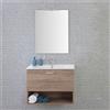 Feridras Mobile Bagno Sospeso mod. Tropea 1 Cassetto e 1 Vano Colore Rovere cm 80