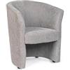Bizzotto POLTRONA BELIZE IN TESSUTO GRIGIO CHIARO