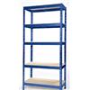 Scaffale 5 Ripiani Acciaio e MDF 5mm Dimensioni 90x40x h.180 Blu