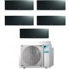 Daikin FTXJ20AB FTXJ20AB FTXJ25AB FTXJ35AB FTXJ42AB 5MXM90A Climatizzatore Penta Split Parete Emura3 Nero BTU 7+7+9+12+15 R-32 WIFI