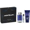 MONTBLANC Explorer Ultra Blue Confezione 100 ML Eau de Parfum + 7,5 ML Eau de Parfum + 100 ML Shower Gel