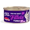 Edgard & Cooper Sfilaccetti per Gatti Adulti Tonno Fresco con Gamberetti in Brodo di Pesce 70 g