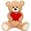 Orso Peluche Gigante 100 cm Orso Peluche gigante San Valentino Orso Peluche  Gigante Con Cuore Altissima Qualita' Modelli Assortiti (Mario) : :  Giochi e giocattoli