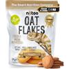 NÄTOO - Fiocchi di avena aromatizzata a basso indice glicemico - Alto contenuto di Fibre - solo 1gr. di Zuccheri - 1Kg di Avena Gusto: Biscotto