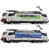 ROCO 70651 186 908-6 SBB Cargo / Ralpin / Akiem grigio chiaro, fiancate diverse