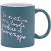 PIU' FORTY MUG VERDE LA MATTINA Tazza