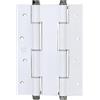 Amig - Cerniera a Doppia Azione Mod. 3035 con Bordo Quadrato | Alluminio | 180 x 133 x 4 mm | Chiusura Automatica e Regolazione della Potenza | Chiave Allen | Porte con Spessore Mass. 35 mm | Argento
