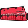 TEKTON WRN01190 - Set di chiavi combinate tozze con custodia arrotolabile, metrica, 8-19 mm, 12 pezzi