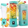 BlendyGo 3® Frullatore Portatile Elettrico, Mini Mixer Smoothie Maker, Frullatore per Smoothie, Portable Blender USB to go 550 ml, Senza BPA, Tecnologia PulseMotion & BlendPro (Menta)