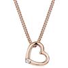 DIAMORE Elli DIAMONDS Collana Donne Ciondolo Cuore Amore con Diamante (0,015 ct.) in Argento Sterling 925