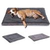 BVAGSS Cuscino per Cane Reversibile, Ultra Morbido Materassino Lavabile per cani, Ortopedico Letto per cani Cuscino Cane Memory Foam Suave y Cálido XH079 (106x71x4cm,Light Grey)