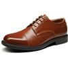 Bruno Marc Scarpe Casual Stringate da Uomo Lavoro Classiche Scarpe Uomo,Size 46,Marrone,DOWNING-01-E