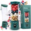 BlendyGo 3® Frullatore Portatile Elettrico, Mini Mixer Smoothie Maker, Frullatore per Smoothie, Portable Blender USB to go 550 ml, Senza BPA, Tecnologia PulseMotion & BlendPro (Verde scuro)
