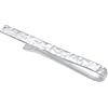 Kuzzoi Fermacravatta da uomo argento sterling 925, gioiello martellato 3,5 mm lucido