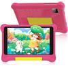 Freeski Tablet Bambini-7 Pollice Android 12 Tablet per Bambini, HD Display, 2GB+32GB, Quad Core, Controllo Genitori, Kidoz Preinstallato, WiFi, Bluetooth, Custodia a Prova di Bambino (pink)