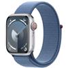 Apple Smartwatch Apple Watch Series 9 GPS + Cellular 41mm Cassa in alluminio argento con cinturino Sport loop Blu inverno [MRHX3QL/A]