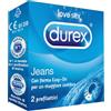 Durex Jeans Profilattici Lubrificanti in Lattice 2 Pezzi