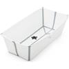 Stokke Vaschetta Stokke Flexi Bath Bianco X-Large con Base Antiscivolo e Tappo di Svuotamento