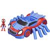 MB ITALY Hasbro Spidey Crawler Include Veicolo spara Colpi e Un Personaggio da 10 cm