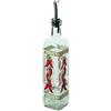 Excelsa Peperoncino Oliera con Beccuccio Versatore, Trasparente con Decorazioni, Capacità: 473 ml