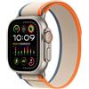 Apple Smartwatch Apple Watch Ultra 2 GPS + Cellular 49mm Cassa in titanio con cinturino Trail loop S/M Arancione/Beige [MRF13TY/A]