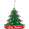 Lupia Decorazione natalizia ALBERO DI NATALE Silver da parete o albero, ghirlanda di natale in legno con stampa