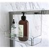 Petrozzi Esse Mensola da agganciare al box doccia in Plexiglass - COLORE: TRASPARENTE
