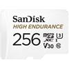 SANDISK - CARDS SanDisk High Endurance 256 GB MicroSDXC UHS-I Classe 10