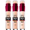 Maybelline 3x Maybelline New York Corretto Liquido Il Cancella Età Colori 03 Fair, 02 Nude e 00 Ivory Con Bacche di Goji e Haloxyl Copre Occhiaie e Piccole Rughe