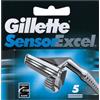 Gillette Sensor Excel testina di ricambio da uomo 5 pz