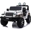 Auto Macchina Elettrica Jeep Wrangler Rubicon 12V per Bambini porte apribili Con