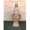 Generic Statua della Madonna Immacolata Miracolosa realizzata in cemento bianco - ideale per arredo interno ed esterno - colore bianco - cm 50 altezza (MARRONE)