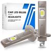 UPXSXT 2Pcs H1 LED lampadine, 16000LM 6500K Bianco freddo 1:1 LED lampadine di ricambio per fari IP68 Plug and Play Mini impermeabile