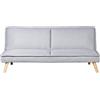 DRW Divano, Poliestere e Legno, Beige, 180x84x72cm
