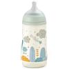 Suavinex Biberon da 270 ml, con Tettarella simemtrica in Silicone SX Pro, con Valvola Anticolica, con Tettarella a Flusso Medio, M, per Bambini +3 Mesi, Dreams Azzurro