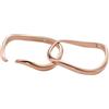 Skagen Anello Essential Waves Donna, Argento o Placcato Oro o Placcato Oro Rosa, Acciaio Inossidabile, Oro Rosa, 8
