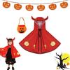 COSTUME CARNEVALE MAGO BAMBINO 5/6 ANNI VESTITO COMPLETO DI  CAPPELLO/JABOT/GIACCA/PANTALONE/MANTELLO 100% POLIESTER - Parole e Pensieri