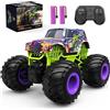 DEERC Giocattolo Monster Truck telecomandato per Tutti i Terreni, Auto RC in Scala 1:16 per Ragazzi, Veicolo Elettrico ad Alta velocità da 2,4 GHz, Regalo per Camion RC, Crawler per Bambini