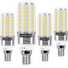 SanGlory Lampadine LED E14 Luce Fredda, 13W Lampadina LED E14 equivalenti a 100W Lampada Alogena, Bianca Freddo 5000K, 1400LM, E14 Lampadine LED di Mais Non Dimmerabile, Pacco da 4