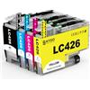 Skydo LC426 Cartucce Cartucce compatibili per Brother LC 426 LC426XL per Brother MFC-J4335DW MFC-J4340DW MFC-J4535DW MFC-J4540DW (3000 pagine, 4 Pezzi)