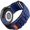 Bandletic Nylon Cinturino per Samsung Galaxy Watch 6/5/4 40mm 44mm/Watch 6 Classic 43mm 47mm/ Watch 5 PRO 45mm/Watch 4 Classic 42mm 46mm/Active 2/Active 40mm/Watch 3 41mm/Gear Sport, L-Blu