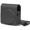 MINGFENG STORE MINGFENG - Custodia protettiva per fotocamera Fujifilm Instax SQUARE SQ6, con tracolla regolabile, colore: nero